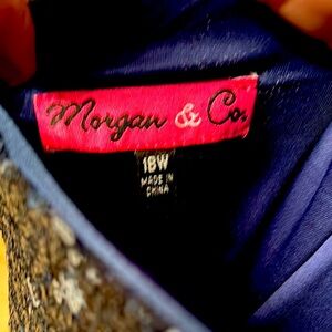Morgan & Co. Peacock Blue Formal Gown